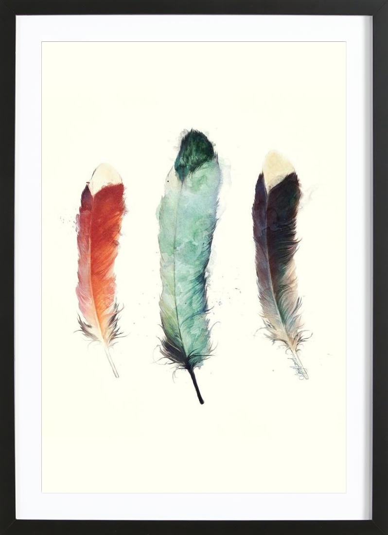 Feathers - Framed Premium Poster Portrait